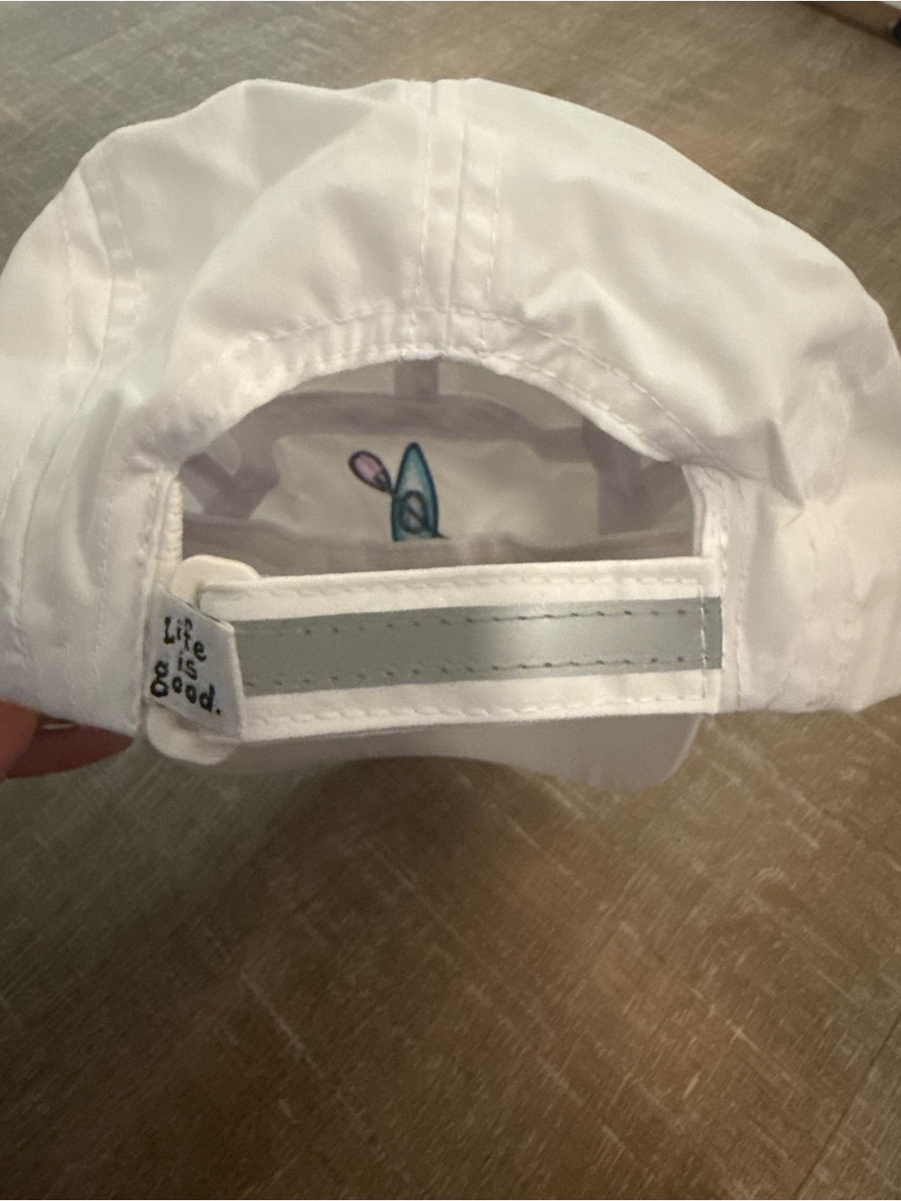 Life is Good Just Add Water Embroidered White Hat - Picture 3 of 4